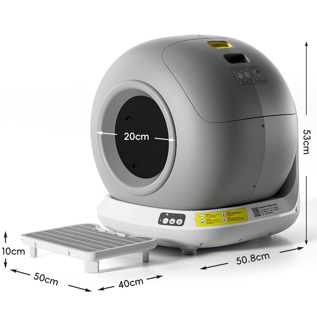 Smart Automatic Cat Litter Box with App Control