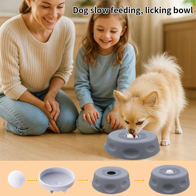 Slow Feeder Pet Bowl — Anti-Choke Silicone Food Bowl