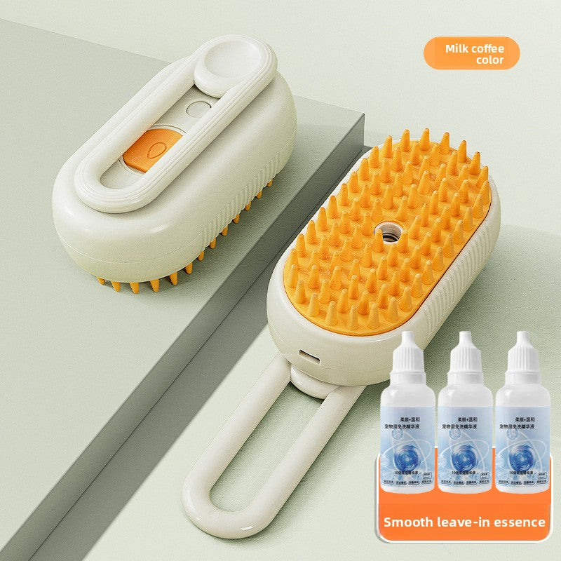 USB Rechargeable Pet Steam Spray Massage Comb