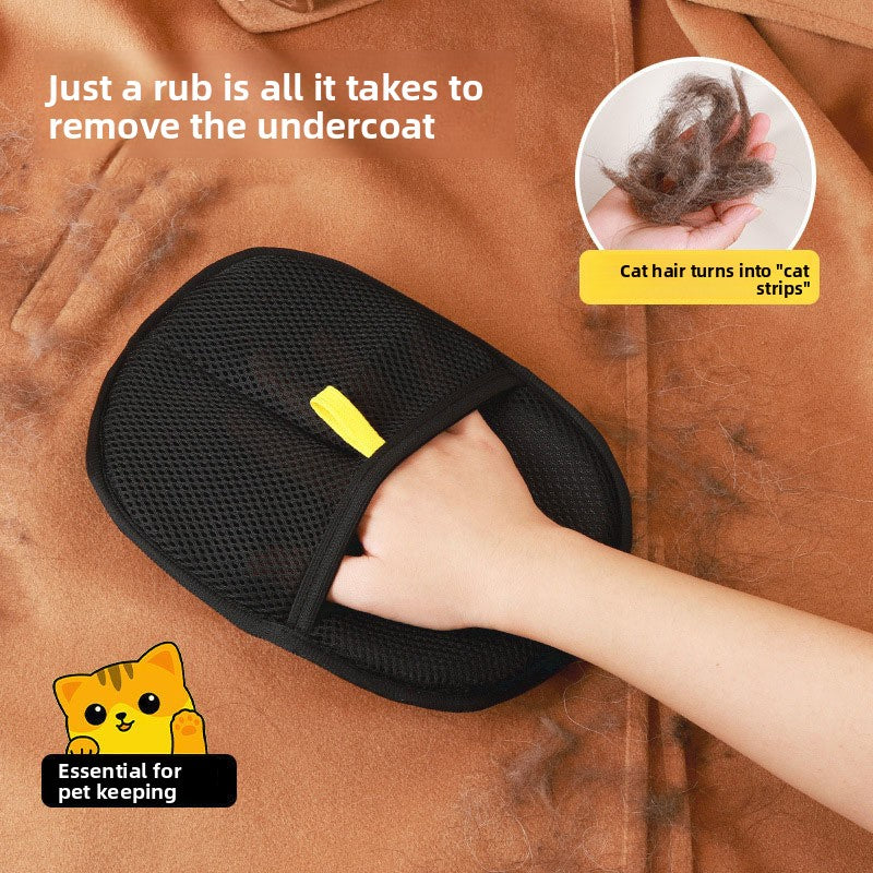 Pet Static Hair Removal Gloves — Reusable Fur Remover
