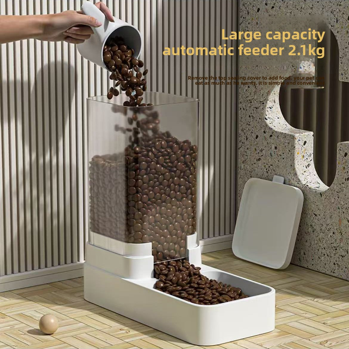 Automatic Pet Water Dispenser and Food Feeder