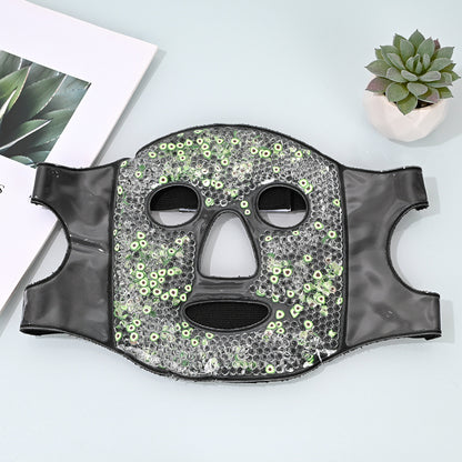 Reusable Cooling Face Mask with Ice Beads