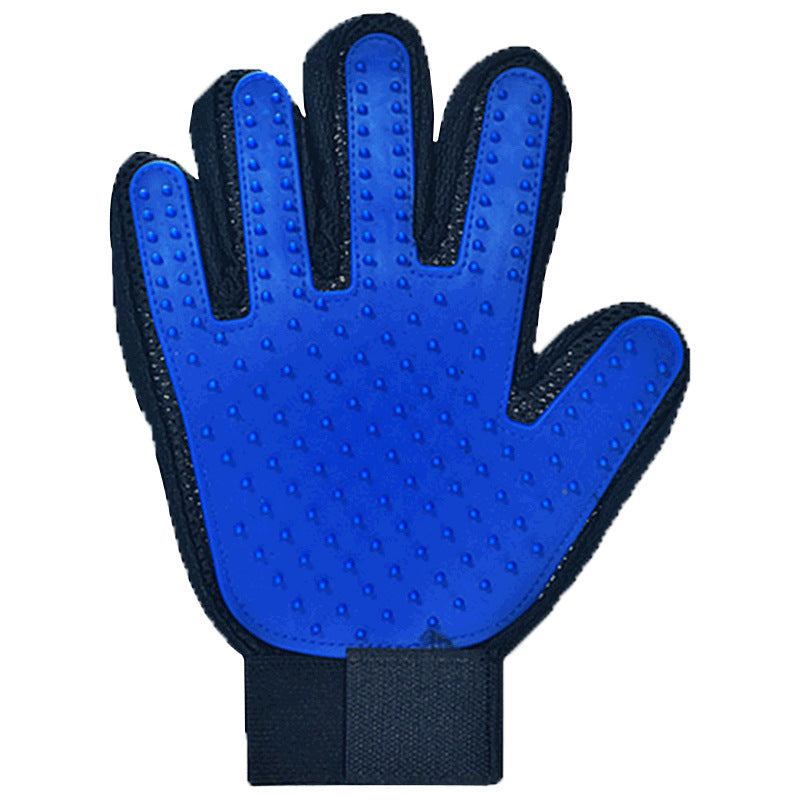 Pet Grooming Gloves — Deshedding Bath Brush for Dogs & Cats