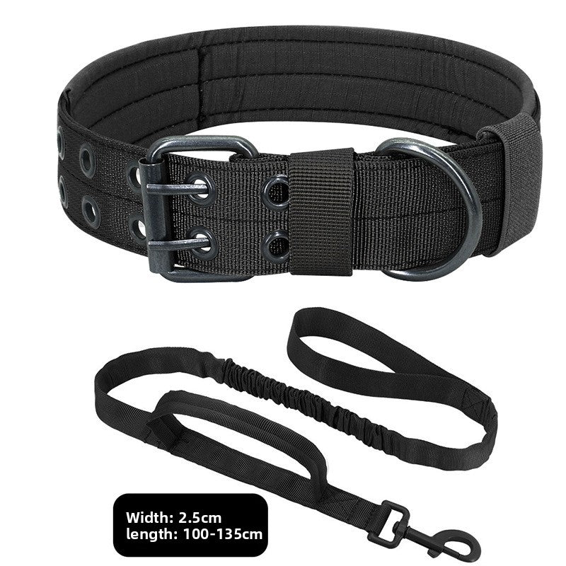 Adjustable Dog Collar with Leash for Medium Large Breeds