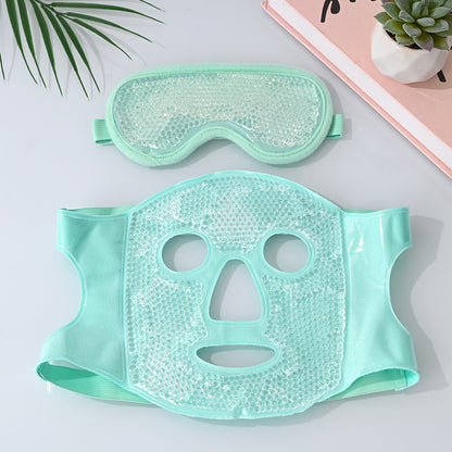 Reusable Cooling Face Mask with Ice Beads