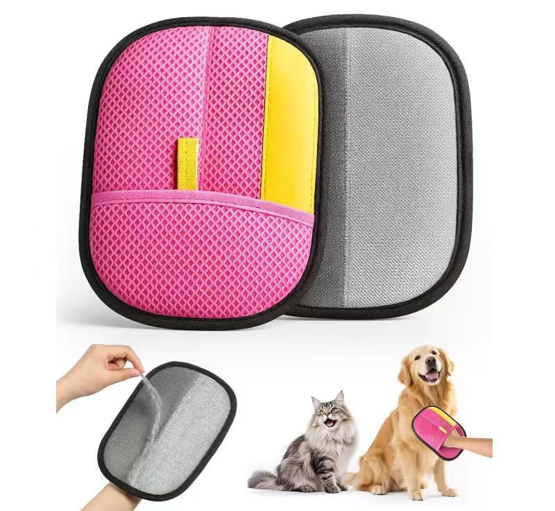 Pet Static Hair Removal Gloves — Reusable Fur Remover