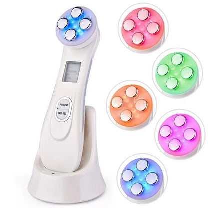 Facial Beauty Device with Micro Current and LED Therapy