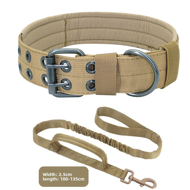 Adjustable Dog Collar with Leash for Medium Large Breeds