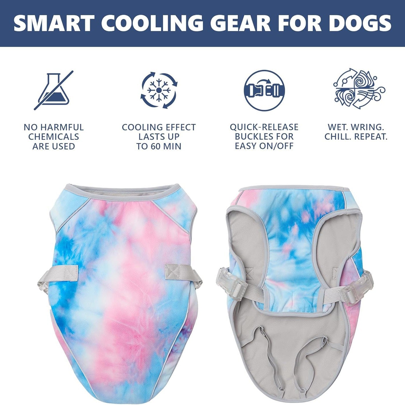 Dog Cooling Vest UV Protection Breathable
