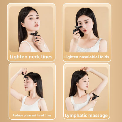 Introduce a massage device to reduce nasolabial folds on the face