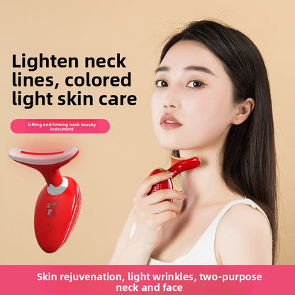 Introduce a massage device to reduce nasolabial folds on the face