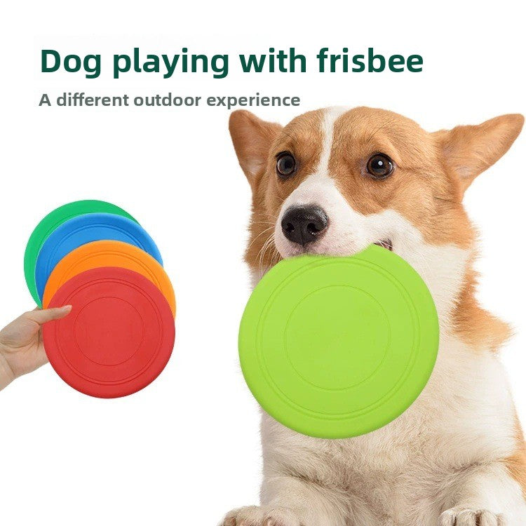 Soft Silicone Pet Frisbee Dog Toy