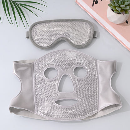 Reusable Cooling Face Mask with Ice Beads