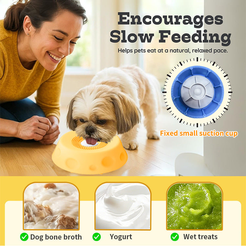Slow Feeder Pet Bowl — Anti-Choke Silicone Food Bowl