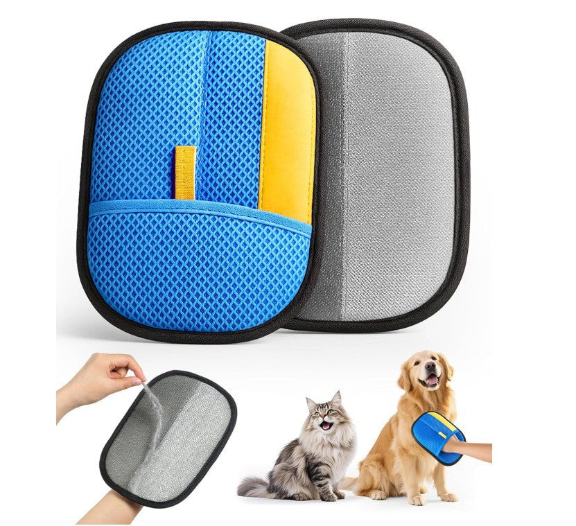Pet Static Hair Removal Gloves — Reusable Fur Remover