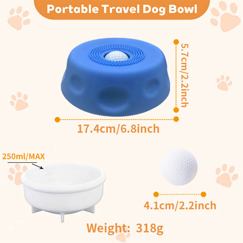 Slow Feeder Pet Bowl — Anti-Choke Silicone Food Bowl