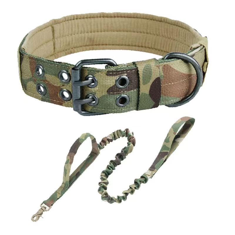Adjustable Dog Collar with Leash for Medium Large Breeds