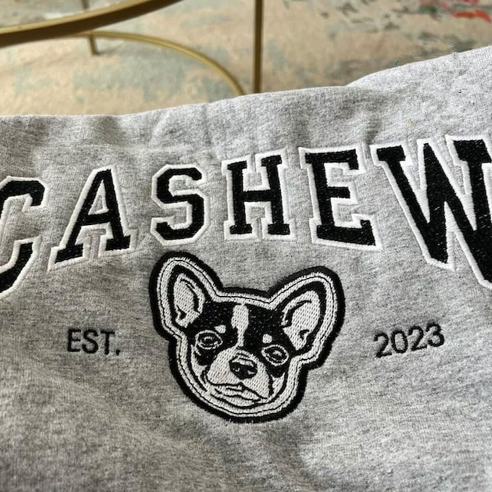 Custom Pet Embroidered Sweatshirt
