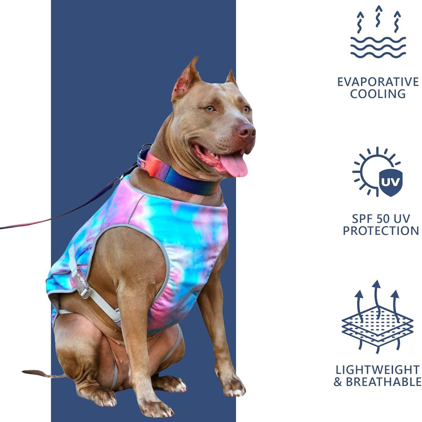 Dog Cooling Vest UV Protection Breathable