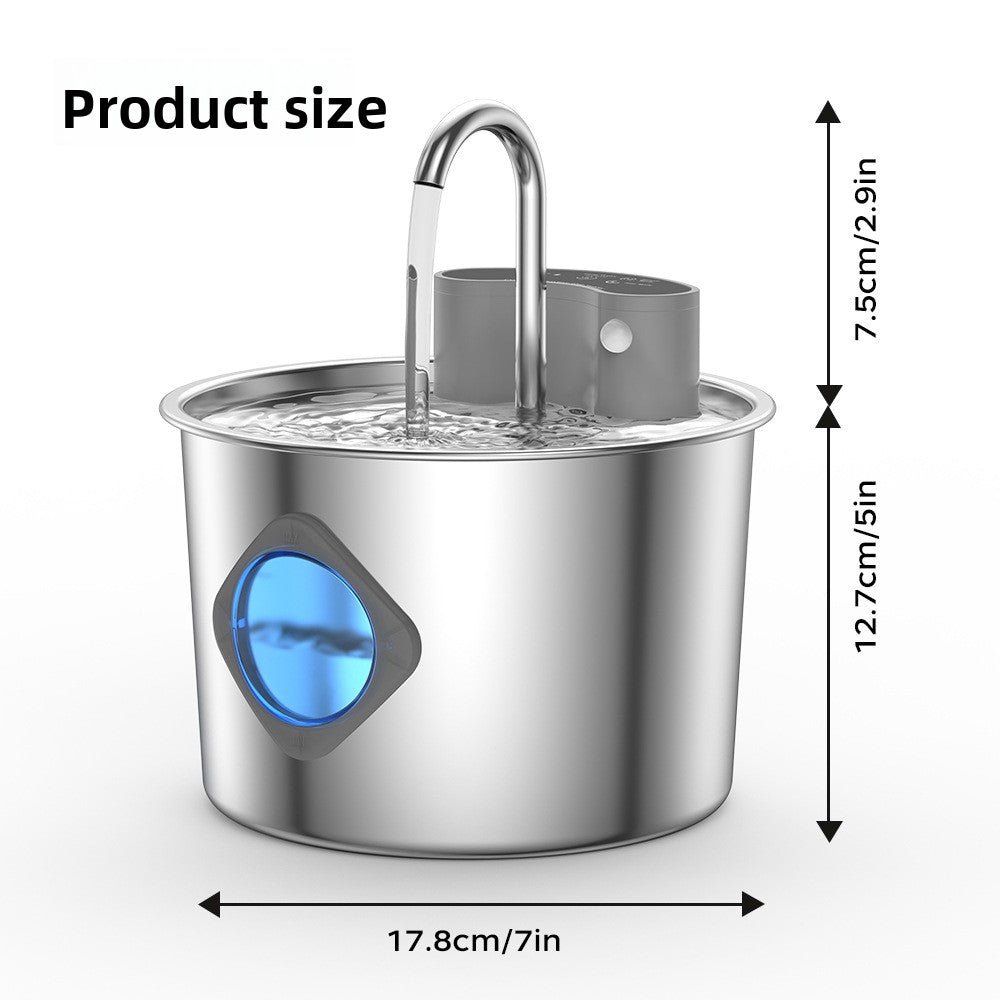 Stainless Steel Pet Water Dispenser with Infrared Sensor