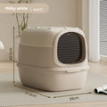 Fully Enclosed Cat Litter Box with UV Sterilization