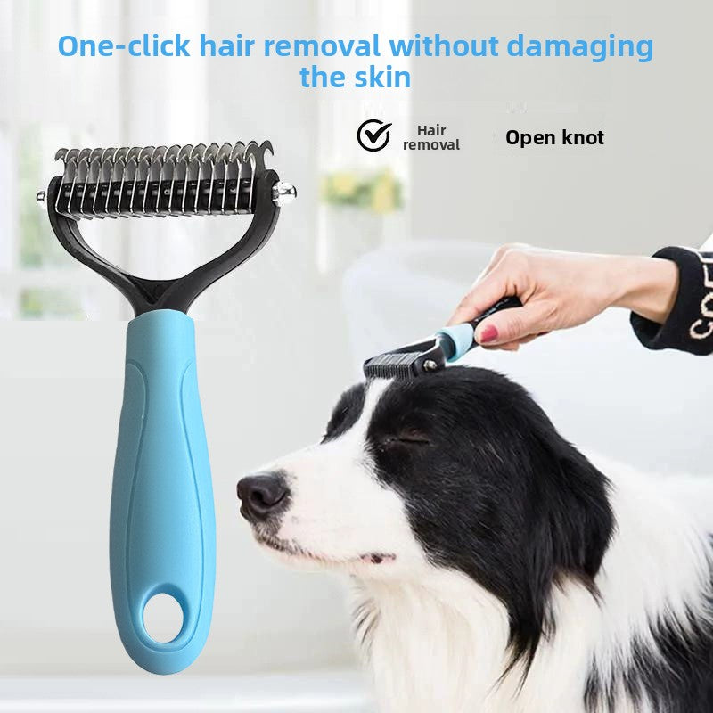 Pet Detangling Comb — Dual-Sided for Dogs & Cats